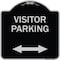 Signmission Reserved Parking Visitor Parking Heavy-Gauge Aluminum Architectural Sign, 18" x 18", BS-1818-23025 A-DES-BS-1818-23025 - alternate 1